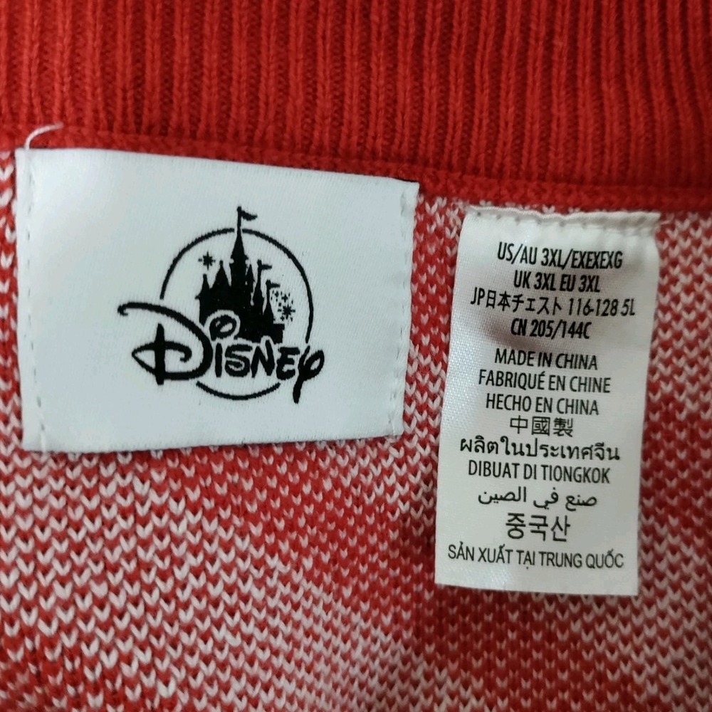 Disney Parks Christmas Holiday Minnie Mouse Sweater White/Red Size 3XL (2023) - Picture 3 of 6
